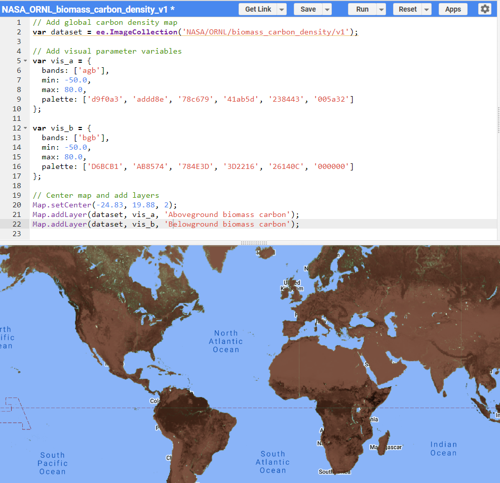 Adding carbon density map at the world level.