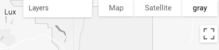 Gray basemap bar after adding the grayscale map.