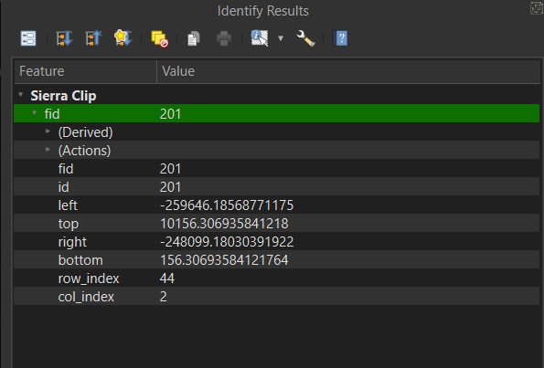Finding the value of the errant hexagon using Identify Results.