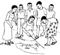 Participatory rural appraisal session led by a local community leader.